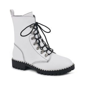 COPY - NEW BIKER BOOT SIZE 6 WHITE